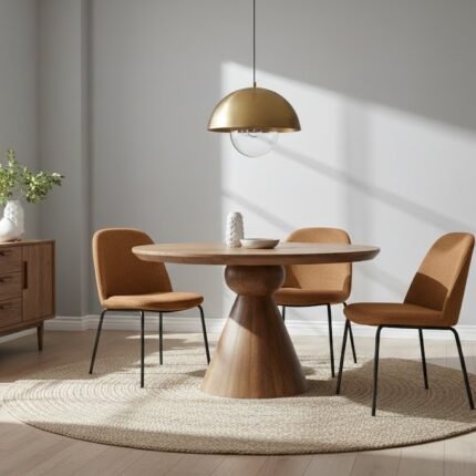 PRITI Wooden Dining Table (Solid Mango Wood )