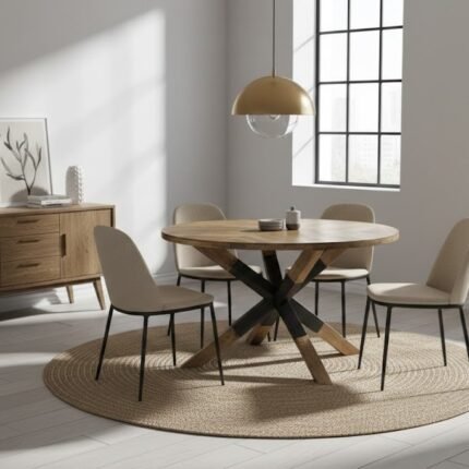 PRITI Wooden Dining Table (Solid Wood )