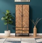 PRITI Wooden Cabinet 80 cm (Solid Mango Wood)