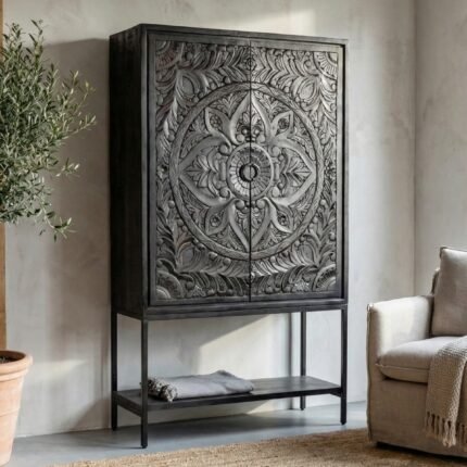 PRITI Wooden Handicraft Cabinet (Solid Wood )