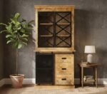 PRITI Wooden Sideboard 100 cm with Doors