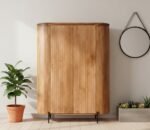 Wall Cabinet Light Brown 150 cm (Solid Wood) – PRITI