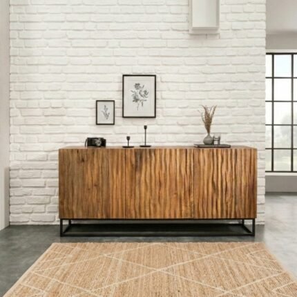 Handicraft Sideboard 160 cm (Solid Wood)