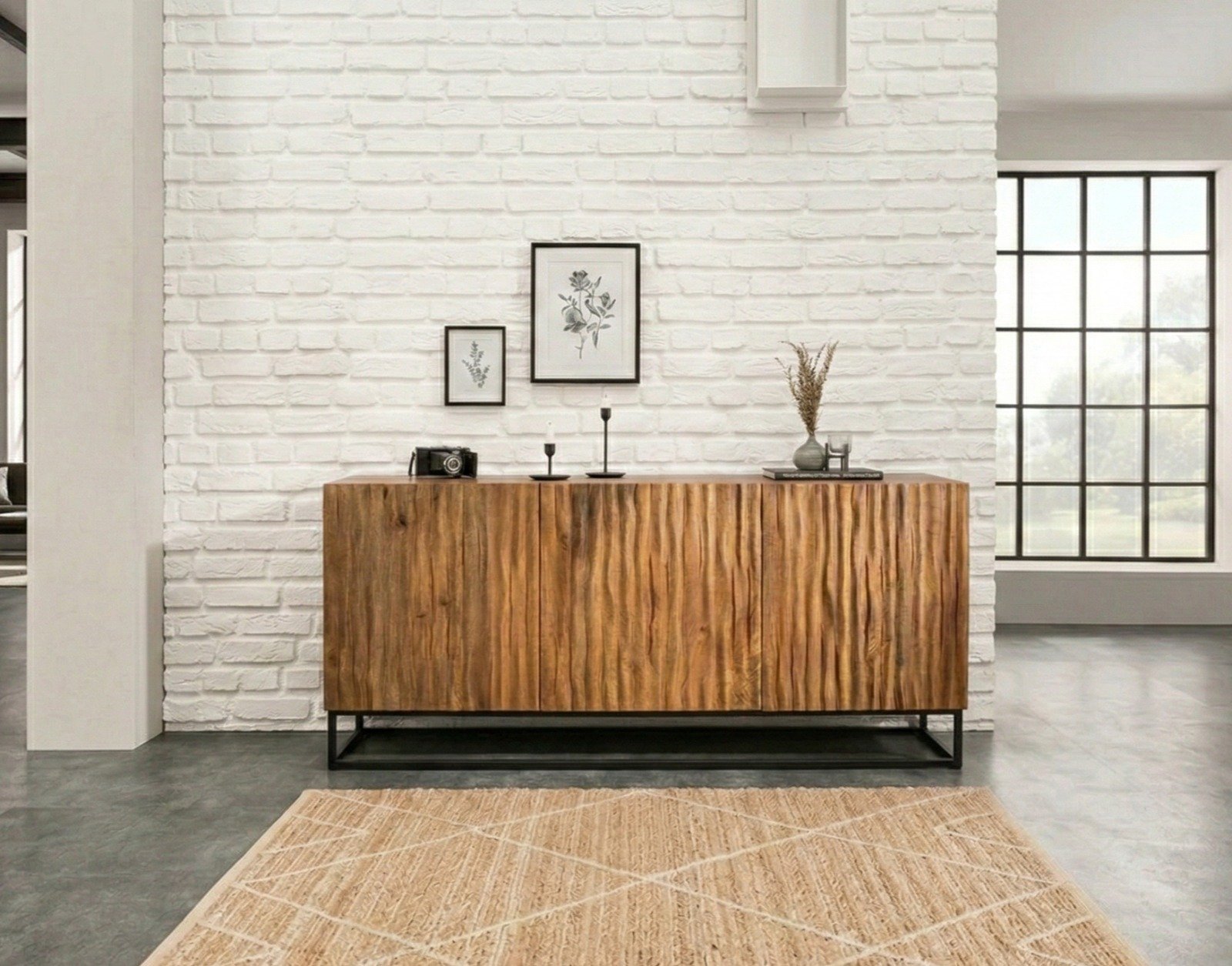 Handicraft Sideboard 160 cm (Solid Wood) Handicraft Sideboard 160 cm (Solid Wood)