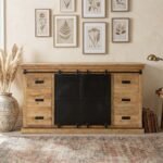 PRITI Dresser Sideboard 160 cm with Double Door (Mango wood )