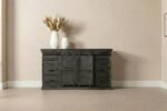PRITI Dresser Sideboard 160 cm with Double Door Black