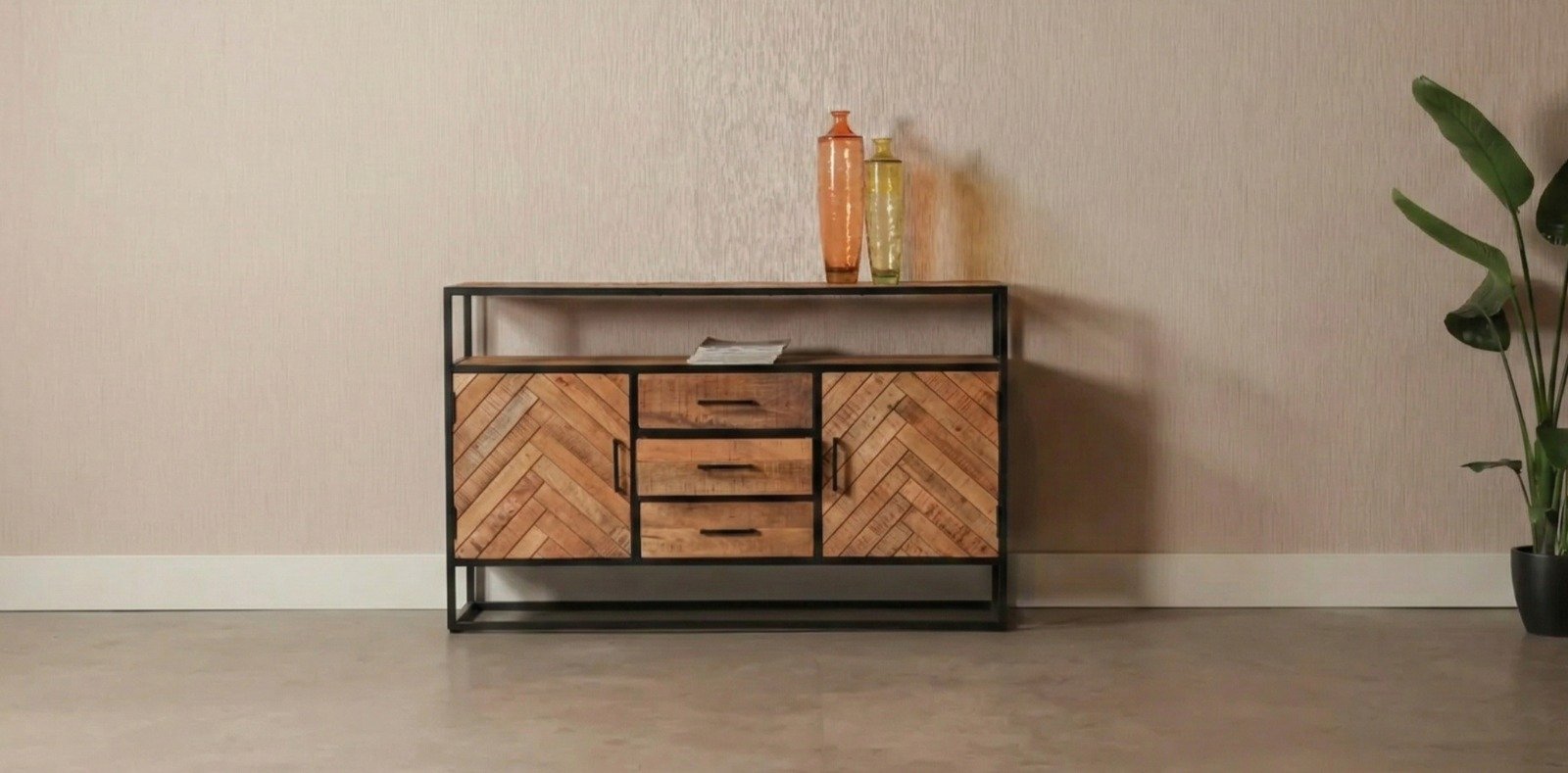 PRITI mango wood Dresser Sideboard 145 cm PRITI mango wood Dresser Sideboard 145 cm