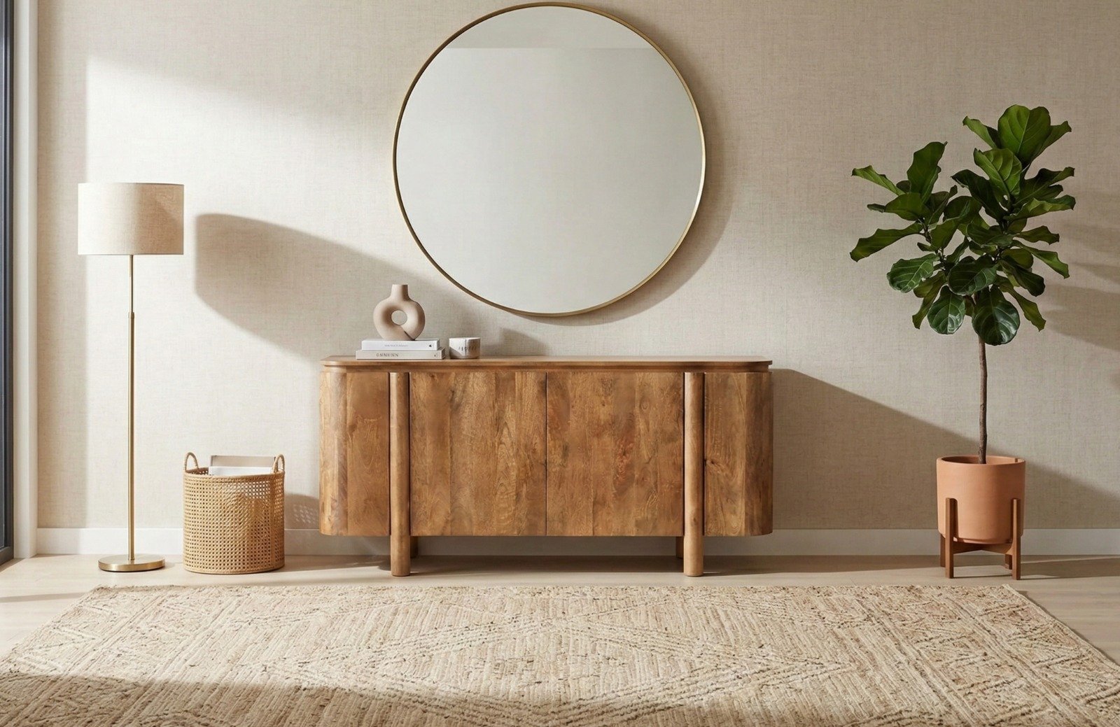 PRITI Mango Wood Sideboard 170 cm PRITI Mango Wood Sideboard 170 cm