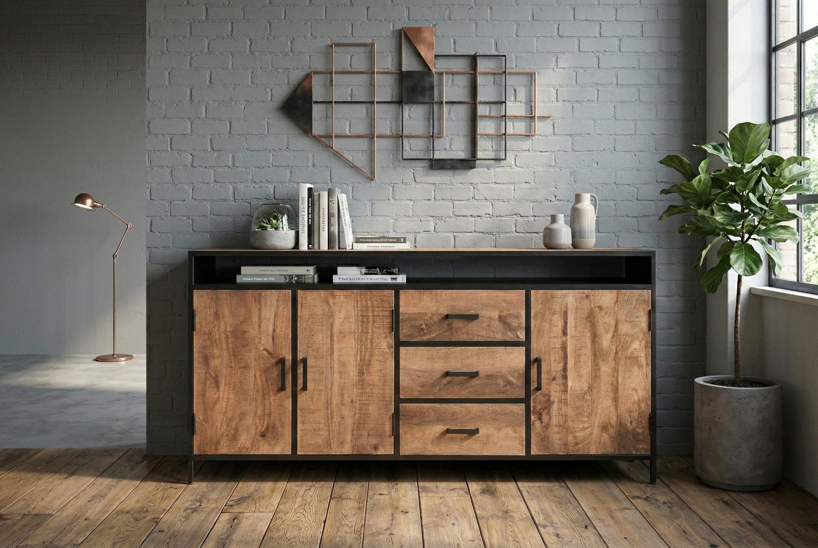 PRITI Mango Wood Sideboard 180 cm PRITI Mango Wood Sideboard 180 cm