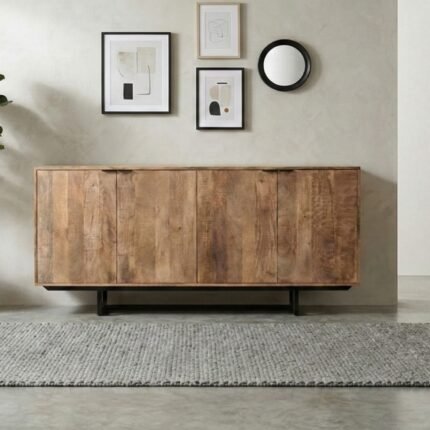 PRITI Solid Mango Wood Sideboard 180cm
