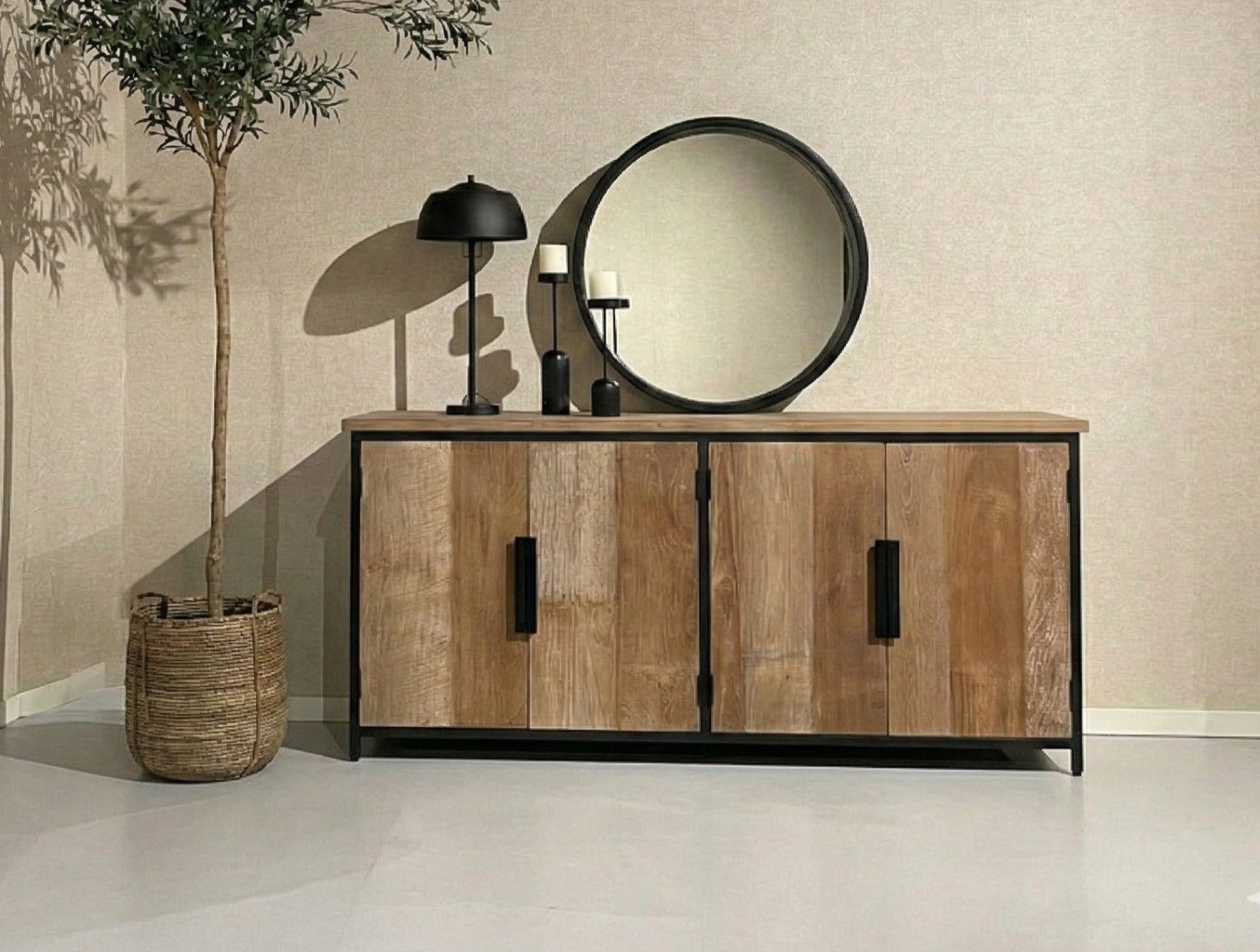 PRITI Mango Wood Sideboard 185cm PRITI Mango Wood Sideboard 185cm