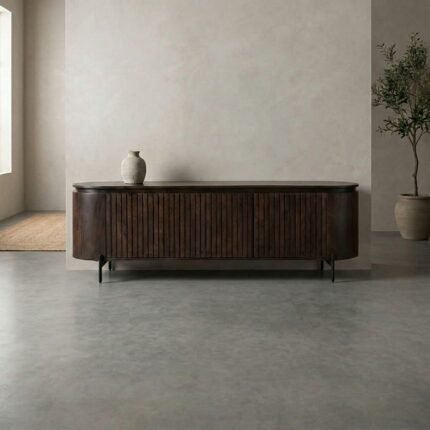 PRITI TV Cabinet Dark Brown 175cm