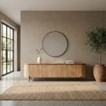 PRITI TV Cabinet Light Brown 210 cm