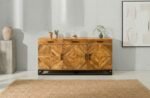 PRITI Handicraft Sideboard (Solid Mango Wood )