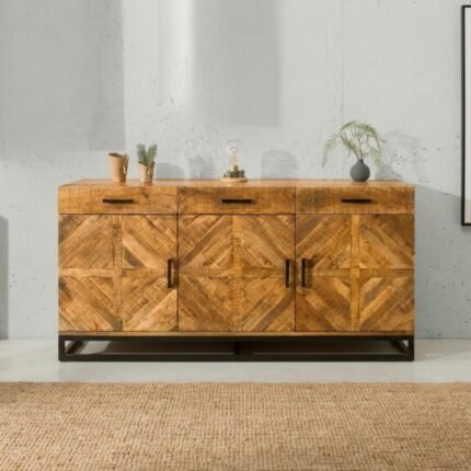 PRITI Handicraft Sideboard (Solid Mango Wood )