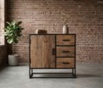 PRITI Wooden Sideboard 85 cm (Solid Wood)