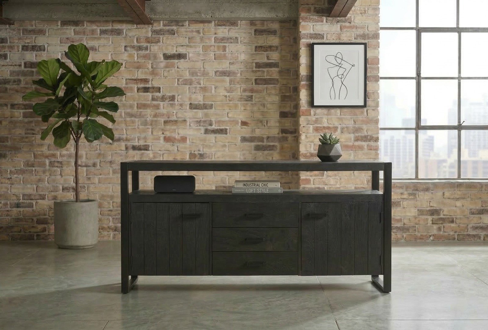 PRITI Wooden Sideboard 180 cm PRITI Wooden Sideboard 180 cm