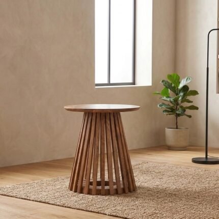 Side Table – Sculptural Wooden Design by Priti International – PRITI