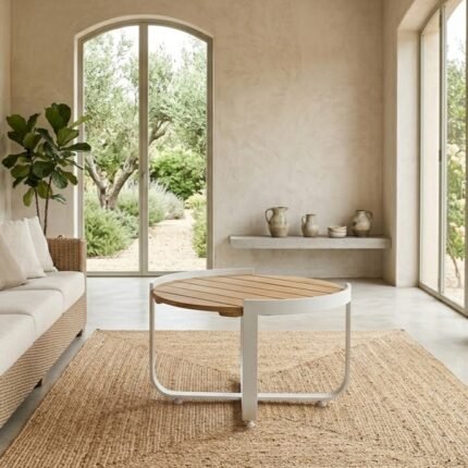 2-Piece Wooden Top Coffee Table Set - PRITI