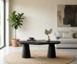 PRITI Black Finish Coffee Table