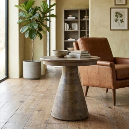 PRITI Brown Wood Coffee Table