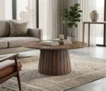 PRITI Coffee Table (Brown Marble Top )