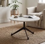 PRITI Coffee Table (White Marble Top )