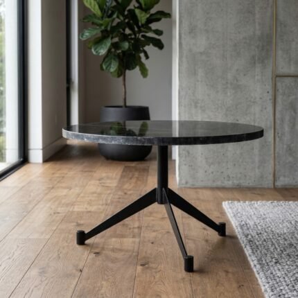 PRITI Coffee Table 38 (Black Marble Top)