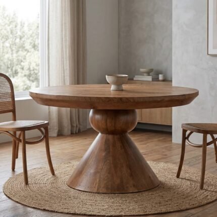 PRITI Handicraft Wooden Brown Coffee Table (Solid Wood)