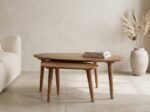 PRITI Mango Wood Coffee Table Set