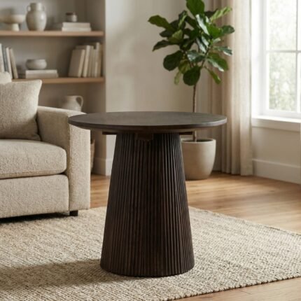 PRITI Side Table Brown 50 cm