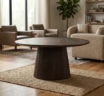 PRITI Side Table Brown 80 cm