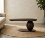 PRITI Walnut Finish Coffee Table