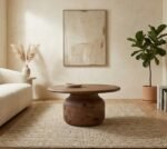 PRITI Walnut Finish Coffee Table