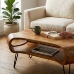 PRITI Wooden Coffee Table 100 cm - Image 4