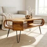 PRITI Wooden Coffee Table 100 cm