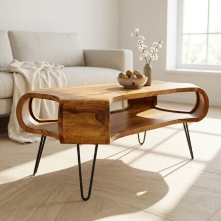PRITI Wooden Coffee Table 100 cm
