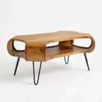 PRITI Wooden Coffee Table 100 cm - Image 3