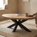 PRITI Wooden Coffee Table Oval - Image 4