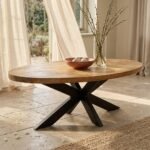 PRITI Wooden Coffee Table Oval