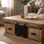 Solid Wood Coffee Table 120 cm - PRITI - Image 2
