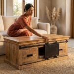 Solid Wood Coffee Table 120 cm – PRITI