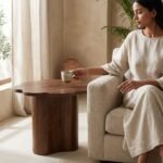 Wood Coffee Table in Dark Finish – PRITI