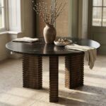 Wood With Black Marble Coffee Table - PRITI - Image 3