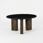 Wood With Black Marble Coffee Table - PRITI - Image 4