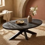 Wooden Coffee Table Black - PRITI - Image 2
