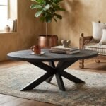 Wooden Coffee Table Black - PRITI - Image 3