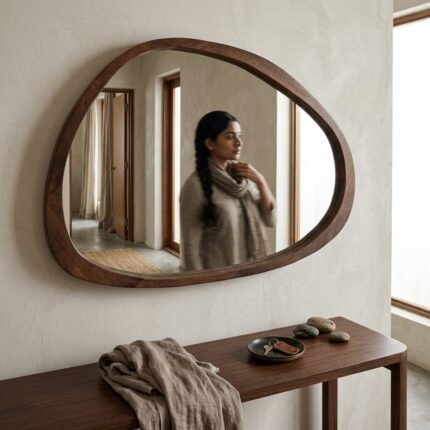 PRITI Modern Wall Mirror (Stylish Home Décor)