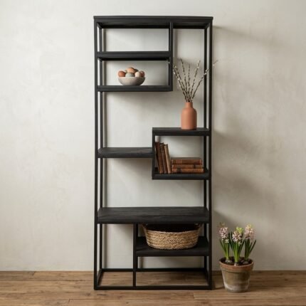 PRITI Shelving Unit 80 cm Black