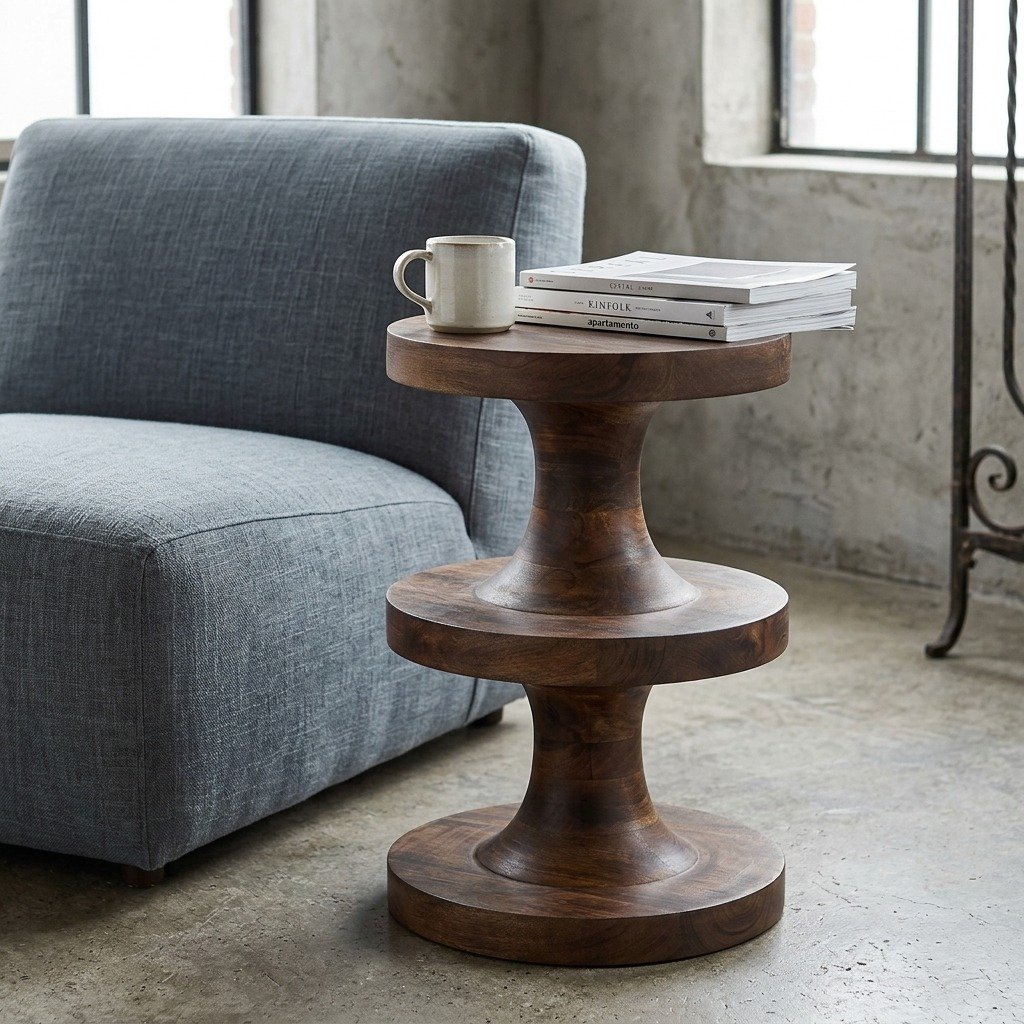 PRITI Wooden Footstool PRITI Wooden Footstool